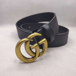 Women G-Style Gold Buckle Leather Slim Belts Pattern For Jeans