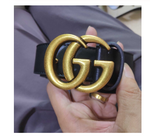 Women G-Style Gold Buckle Leather Slim Belts Pattern For Jeans