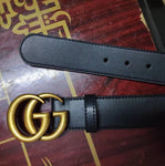 Women G-Style Gold Buckle Leather Slim Belts Pattern For Jeans