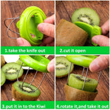 2pcs/Set Mini Kiwi Cutter Peeler