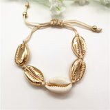 Fashion White Natural Cowrie Shell Choker Necklace for Women Metal Shell Pendant Necklace Statement Collier Gold Color Jewelry