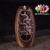 Waterfall Incense Burner Ceramic Incense Holder,Option for Mixed Incense Cones