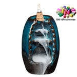 Waterfall Incense Burner Ceramic Incense Holder,Option for Mixed Incense Cones