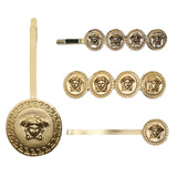 NEW 2019 Golden VERSACE Hair Clips