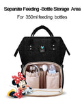 Fashion Maternity Nursing Diaper Bag, Water-proof USB Heating Toddler