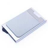 Aluminum Wallet With Elasticity Back Pocket ID Card Holder