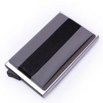 Aluminum Wallet With Elasticity Back Pocket ID Card Holder