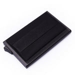 Aluminum Wallet With Elasticity Back Pocket ID Card Holder