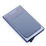 Aluminum Wallet With Elasticity Back Pocket ID Card Holder