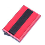 Aluminum Wallet With Elasticity Back Pocket ID Card Holder