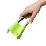 2 in 1 Clever Kitchen Spatula Heat Resistant Stainless Steel Frame Silicone