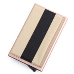 Aluminum Wallet With Elasticity Back Pocket ID Card Holder