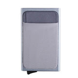 Aluminum Wallet With Elasticity Back Pocket ID Card Holder