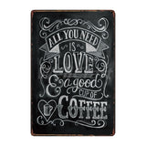 Coffee Cocktail Love Wall Plaque