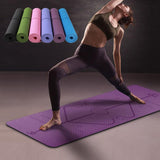 1830*610*6mm Yoga Mat with Position Line Non Slip