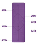 1830*610*6mm Yoga Mat with Position Line Non Slip