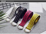 200cm Off White Street Style Canvas Belt Industrial Letters Tomm Danny