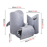 1PC Cute Shark Shaped Kids Toy Storage