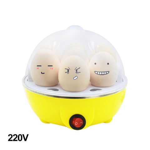 2 Types Multifunctional Electric 7 Egg Boiler Cooker Mini Steamer