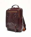 New Genuine leather retro casual  Men's backpack large capacity travel backpack