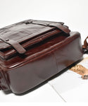 New Genuine leather retro casual  Men's backpack large capacity travel backpack