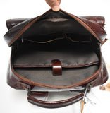 New Genuine leather retro casual  Men's backpack large capacity travel backpack