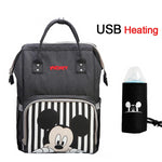 Fashion Maternity Nursing Diaper Bag, Water-proof USB Heating Toddler