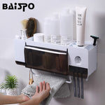 Wall Mount Dust-proof Toothbrush Holder