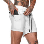 RUNNING 2 in 1 Running Shorts Security Pockets Leisure Shorts Quick Drying GYM running