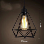 LED Cage Pendant Lights Retro Industrial Style Coffee Restaurant Personality Bar