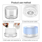 500ml Ultrasonic Air Aroma Humidifier Electric Aromatherapy