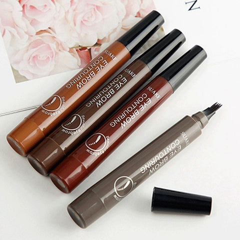 Microblading Eyebrow Tattoo Pen Waterproof Fork Tip Sketch Makeup Ink