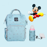 Fashion Maternity Nursing Diaper Bag, Water-proof USB Heating Toddler